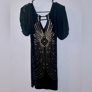 Bisou Bisou Evening Bodycon Rhinestone dress